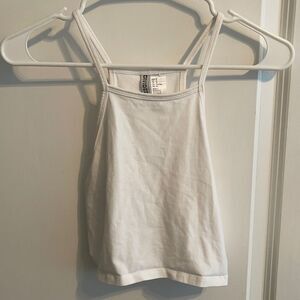 White H&M crop top